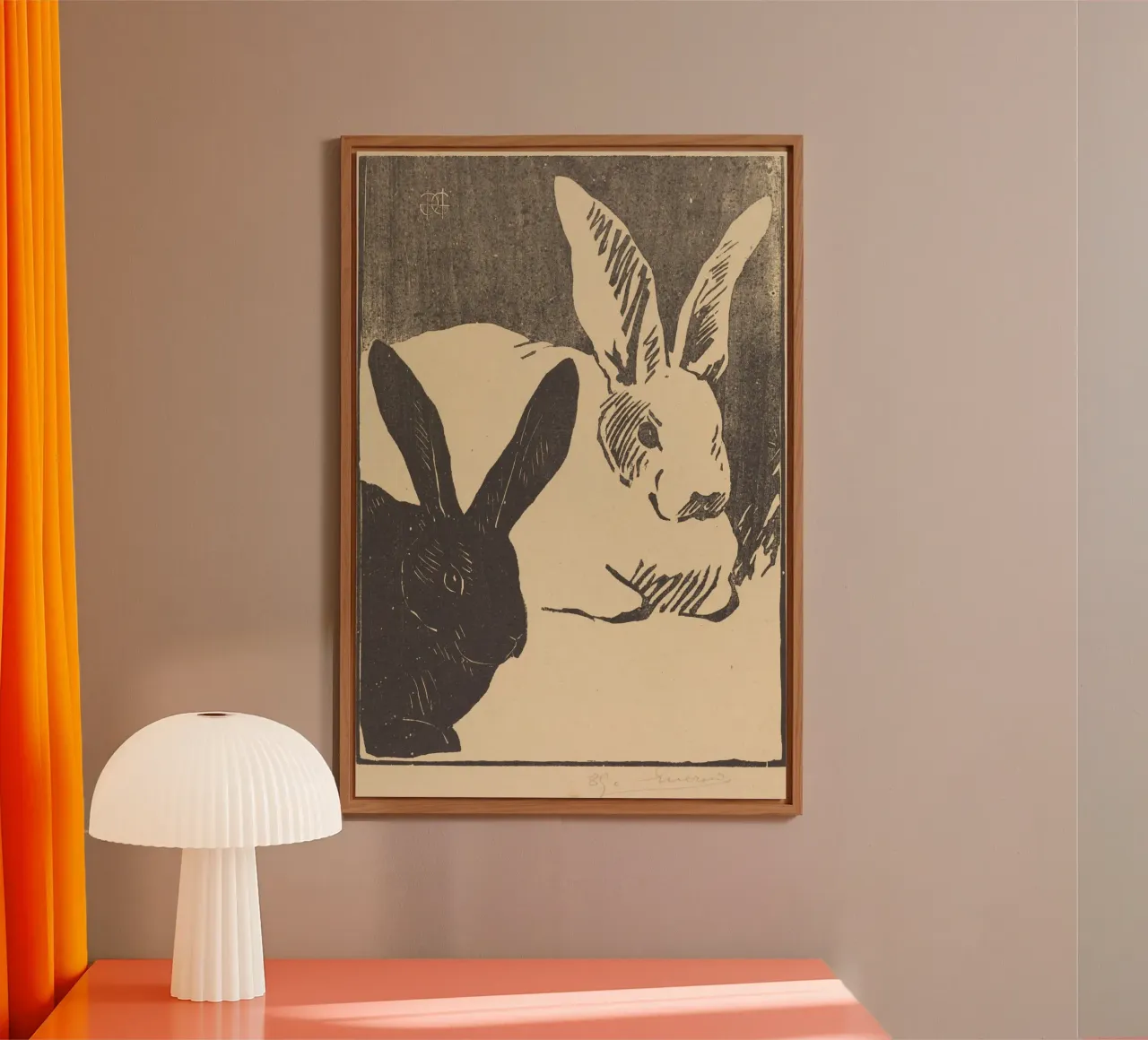 Rabbits (Les Lapins) alluminio dibond da vintageshop