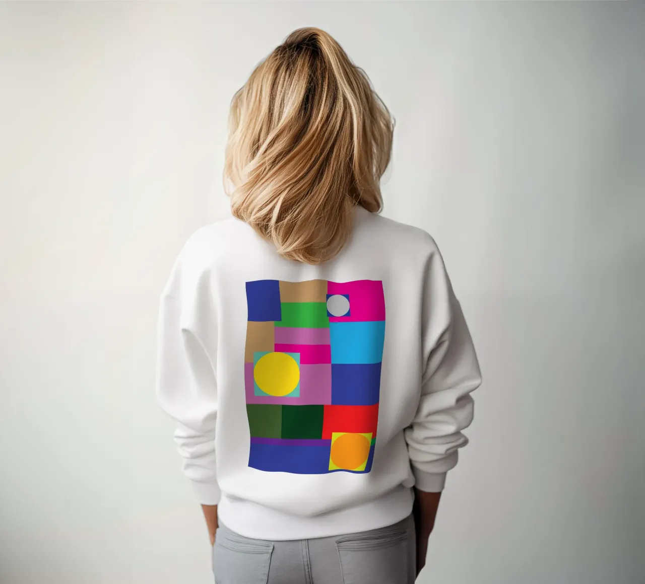 Rechteck und Kreis Sweatshirt von Plumpz