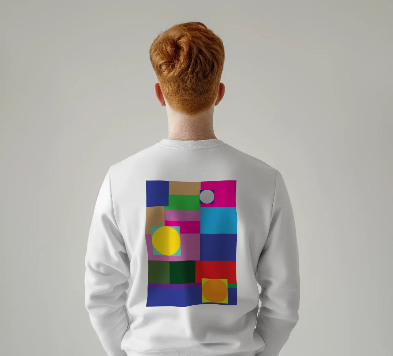Rechteck und Kreis Sweatshirt von Plumpz