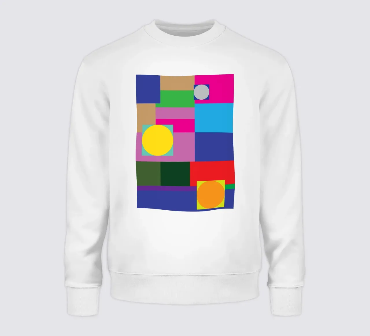 Rechteck und Kreis Sweatshirt von Plumpz