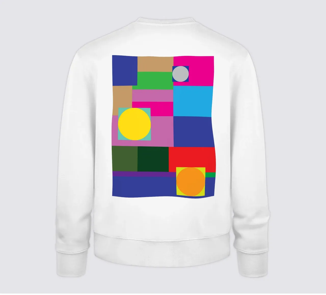 Rechteck und Kreis Sweatshirt von Plumpz