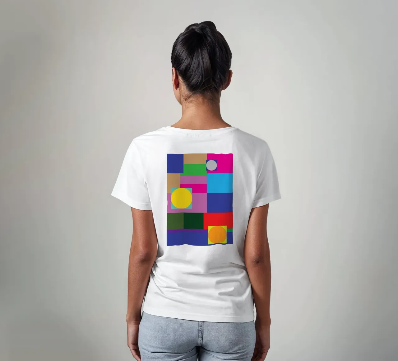 rectángulo y círculo camiseta de Plumpz