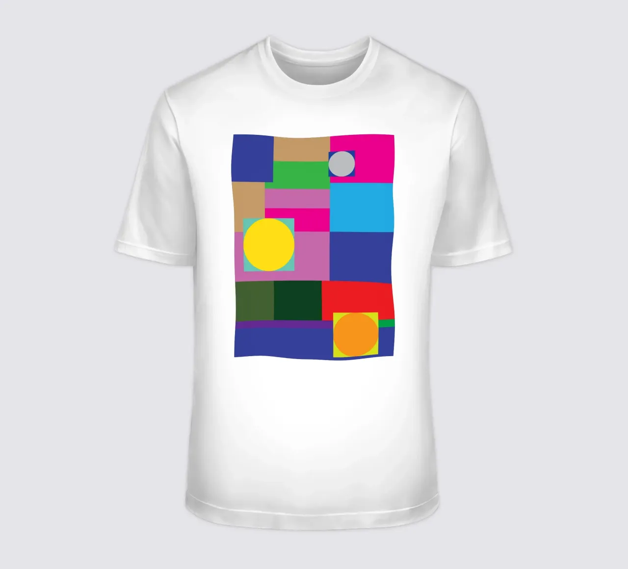 rectángulo y círculo camiseta de Plumpz