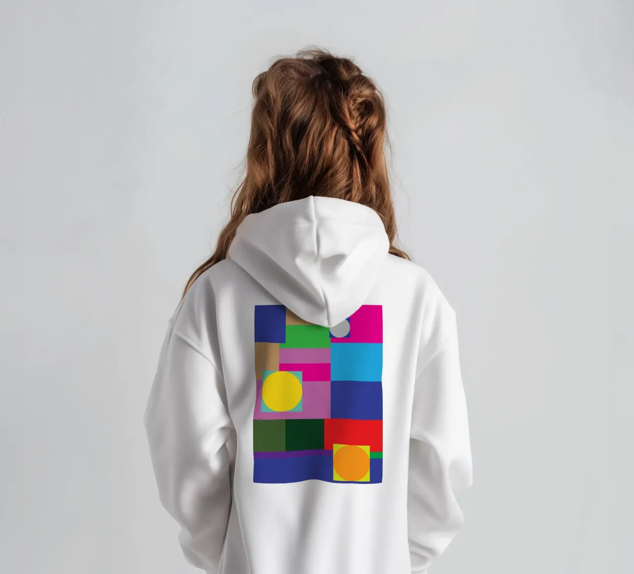 rectángulo y círculo sudadera con capucha para niño de Plumpz