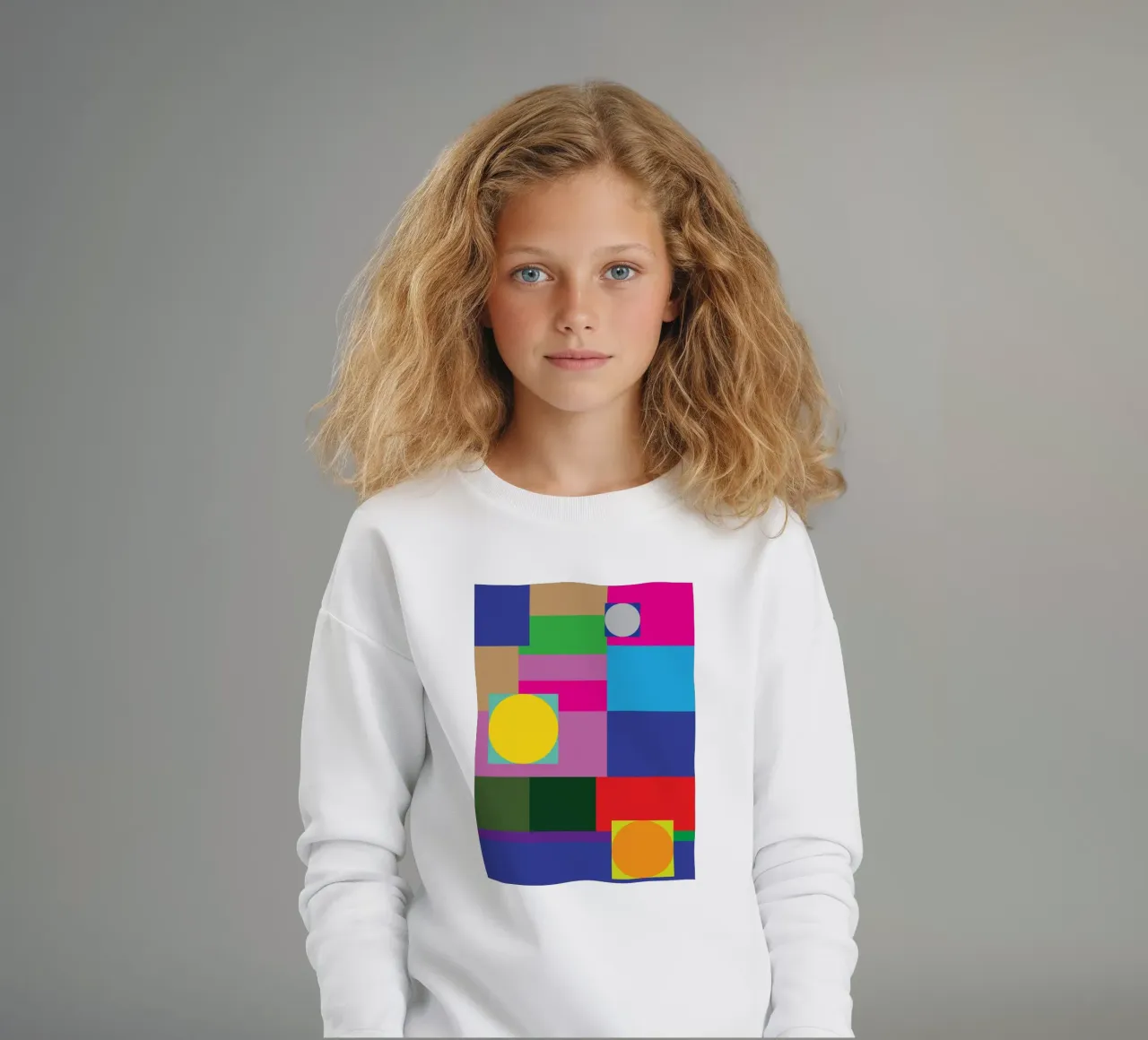 rectángulo y círculo sudadera para niño de Plumpz