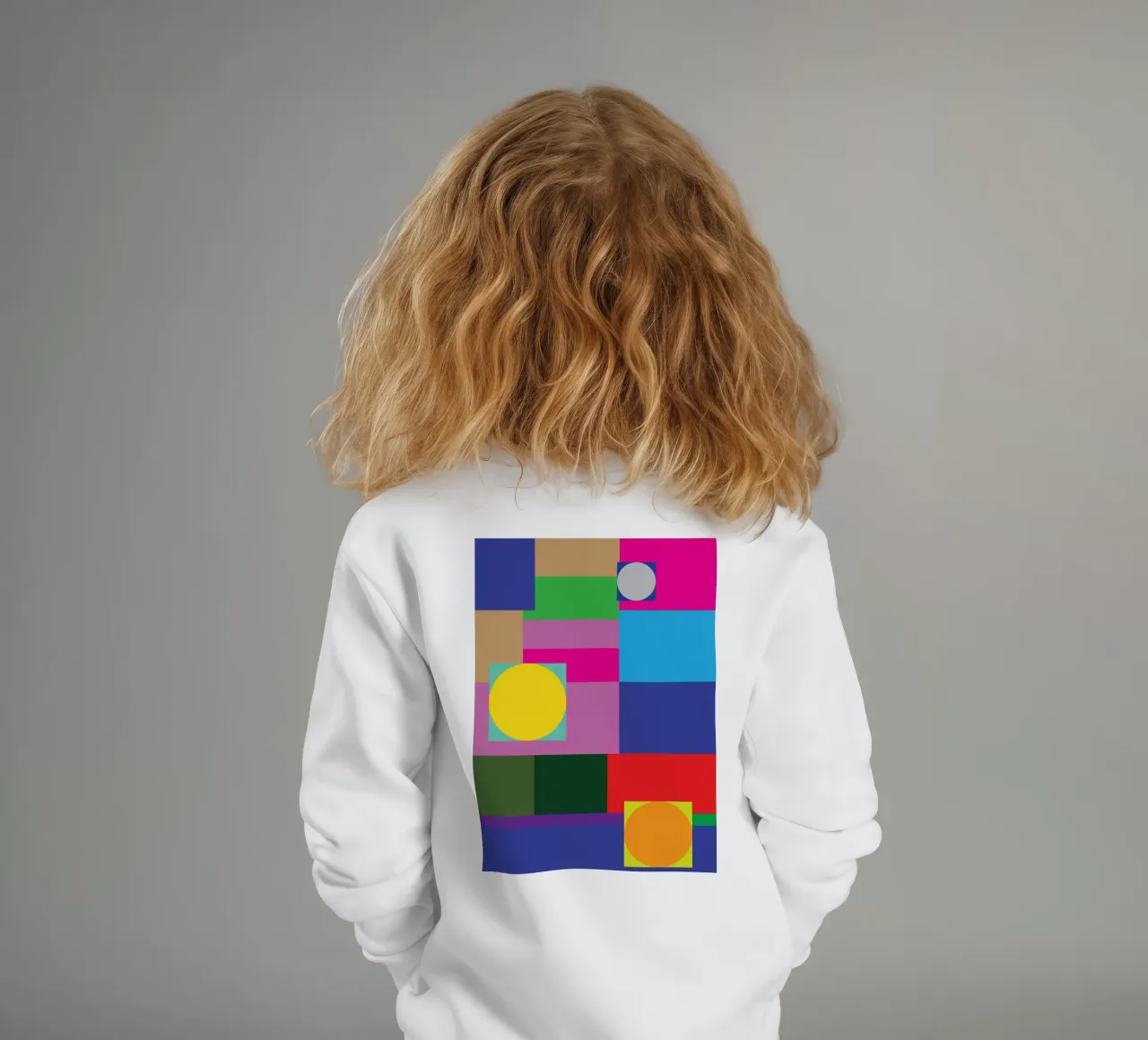 rectángulo y círculo sudadera para niño de Plumpz