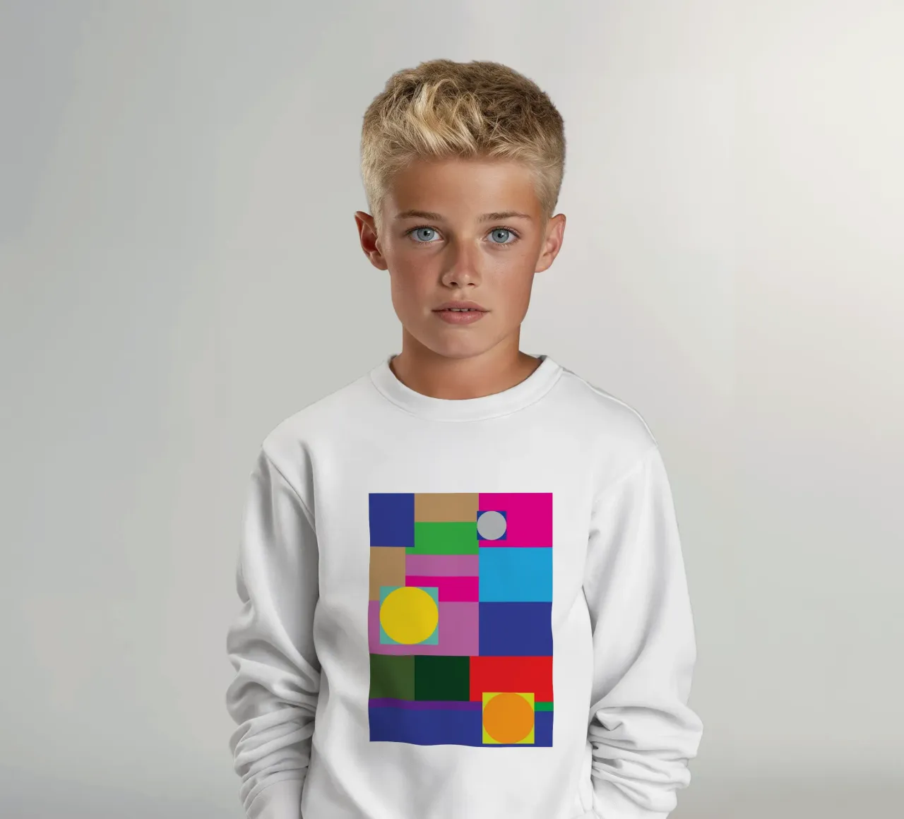 rectángulo y círculo sudadera para niño de Plumpz