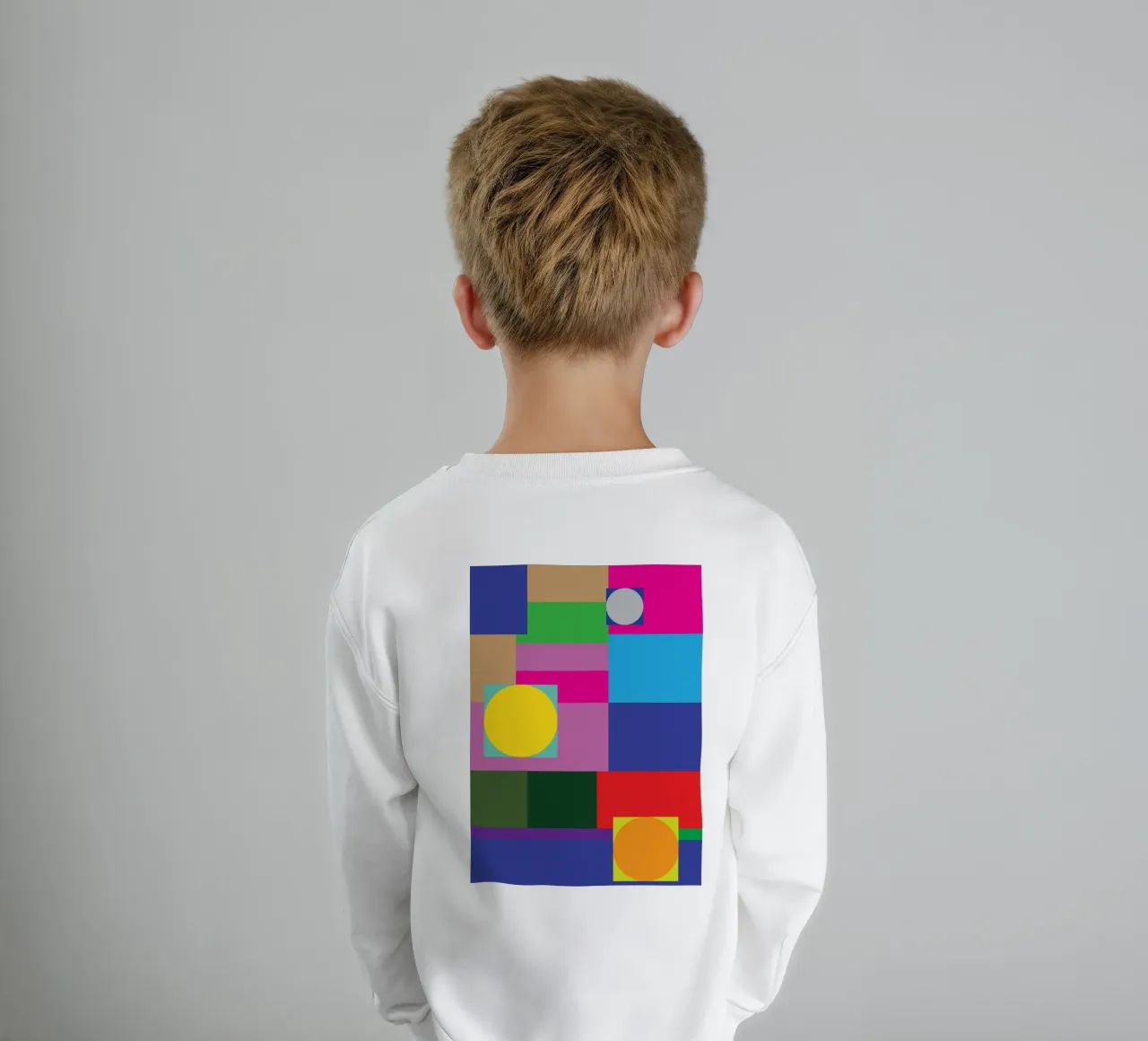 rectángulo y círculo sudadera para niño de Plumpz