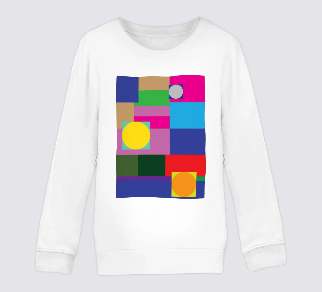 rectángulo y círculo sudadera para niño de Plumpz