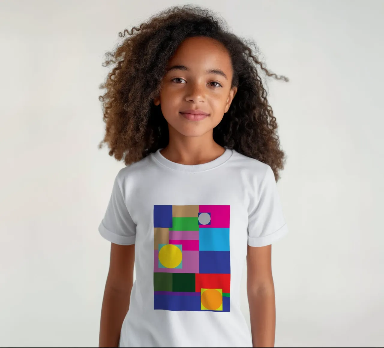 rettangolo e cerchio t-shirt bambini da Plumpz
