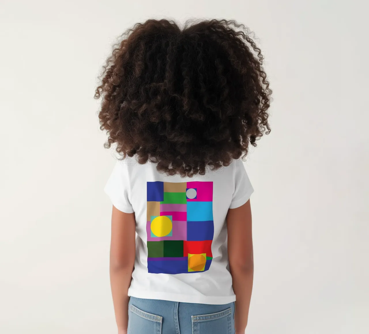 rettangolo e cerchio t-shirt bambini da Plumpz