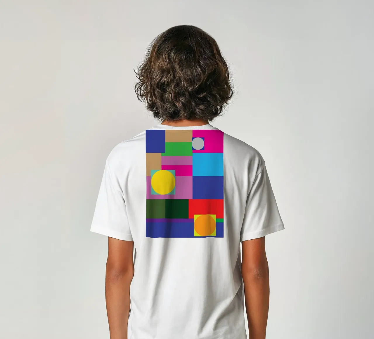 rettangolo e cerchio t-shirt bambini da Plumpz