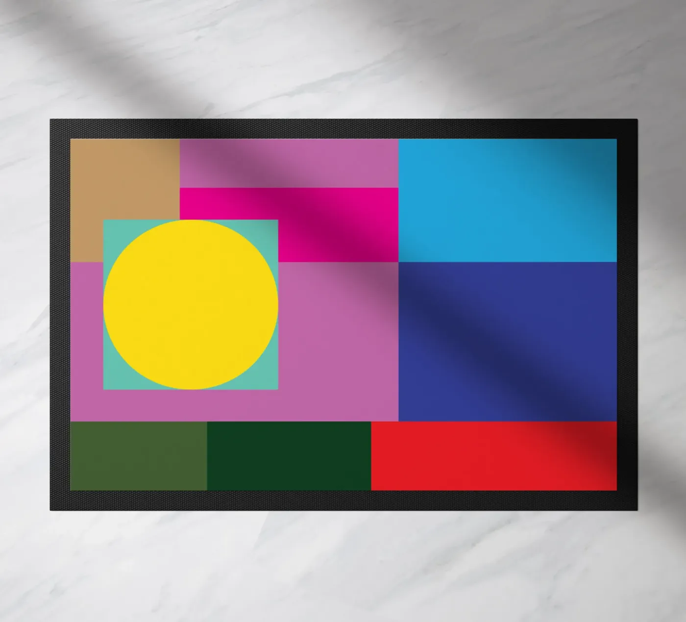 rectangle and circle deurmat van Plumpz