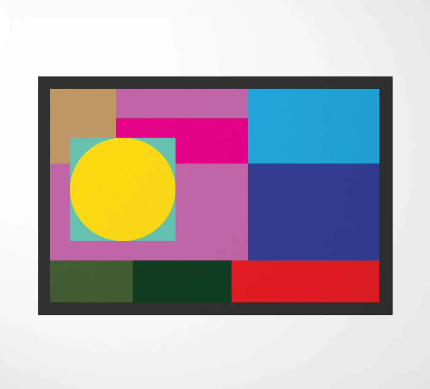 rectangle and circle deurmat van Plumpz