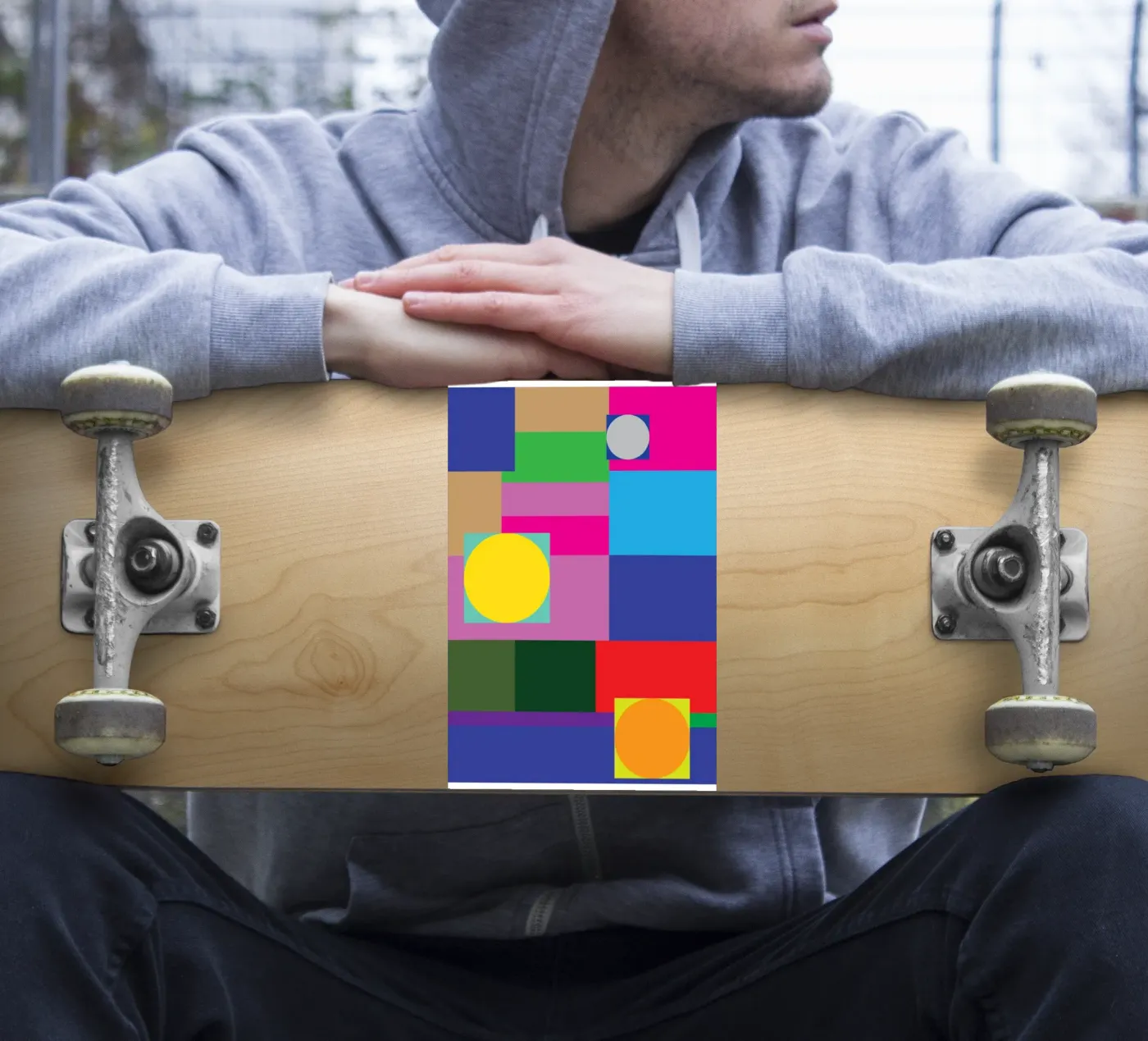 rectangle and circle Sticker von Plumpz