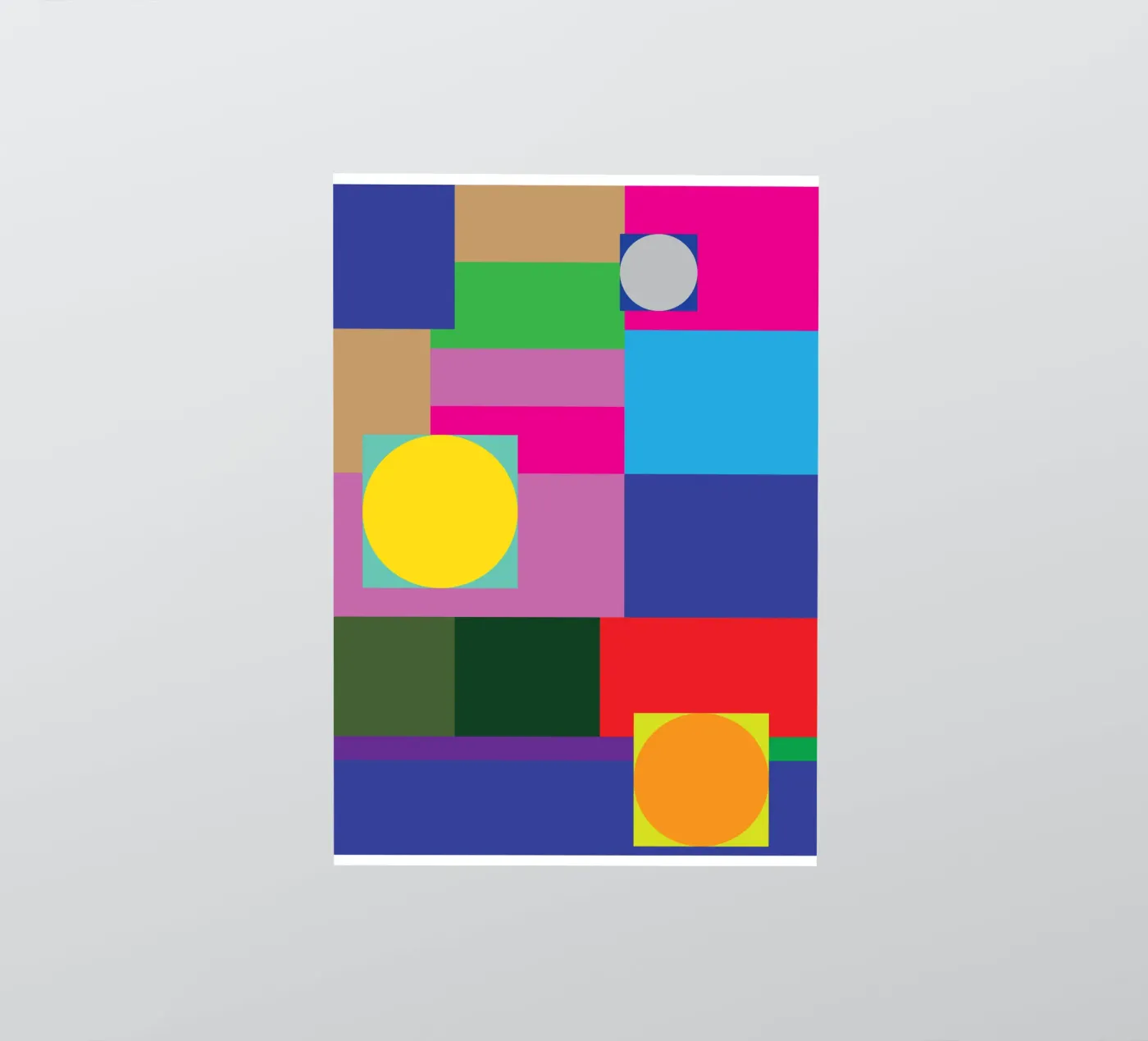 rectangle and circle Sticker von Plumpz