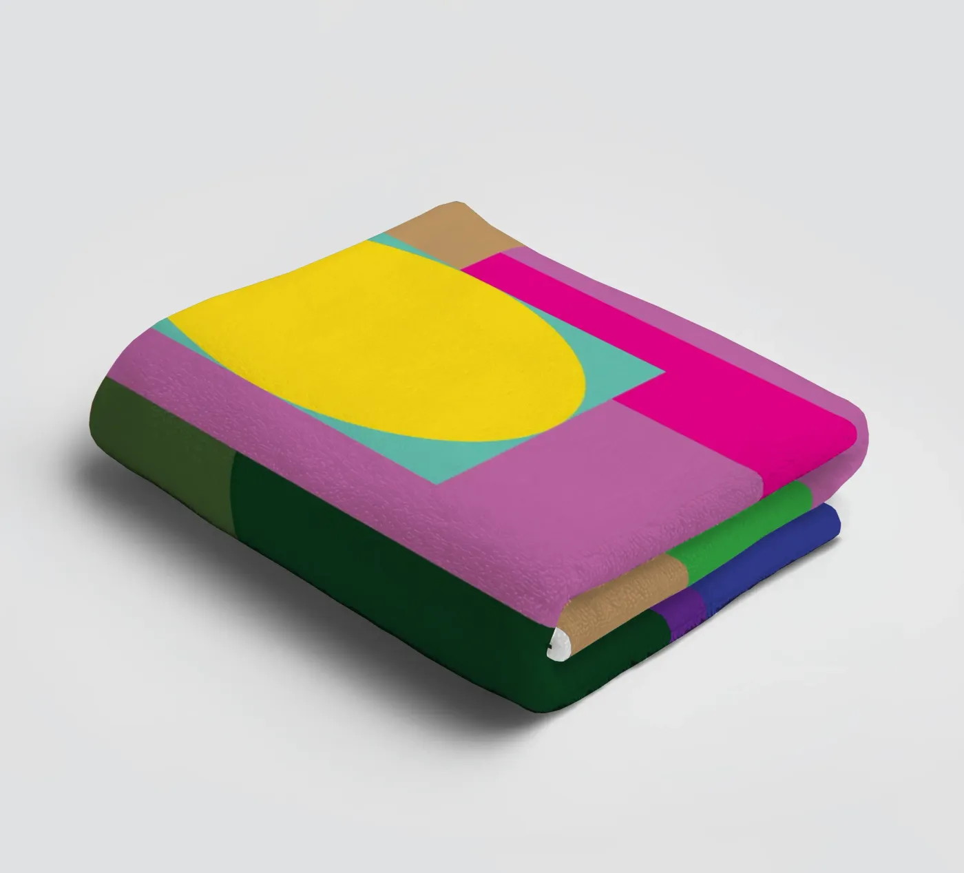 rectangle and circle towel by Plumpz