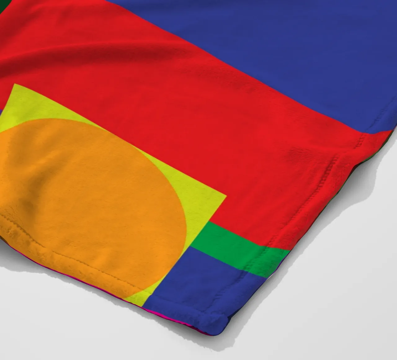 rectangle and circle fleece blanket by Plumpz