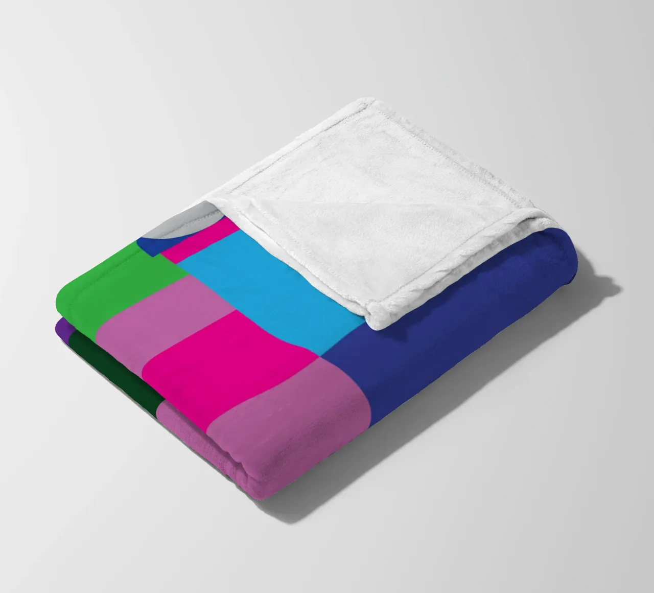 rectangle and circle fleece blanket by Plumpz
