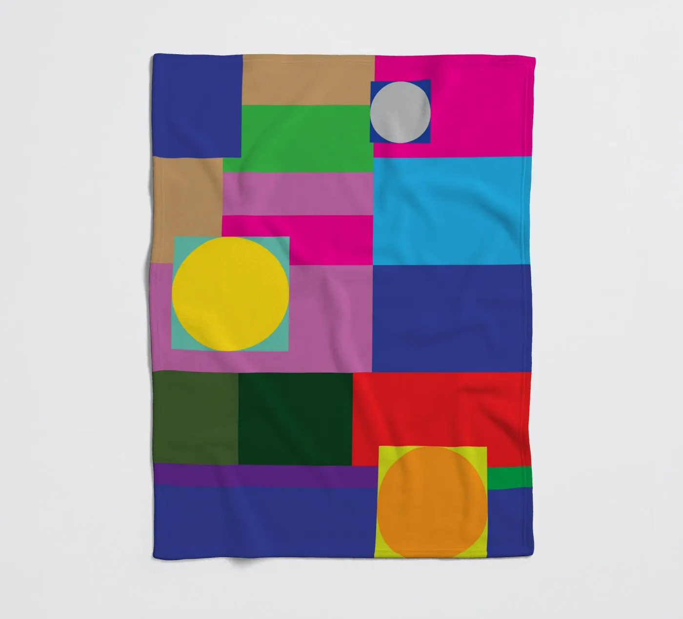 rectangle and circle Fleecedecke von Plumpz
