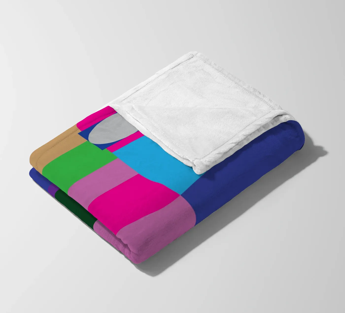rectangle and circle fleece blanket by Plumpz