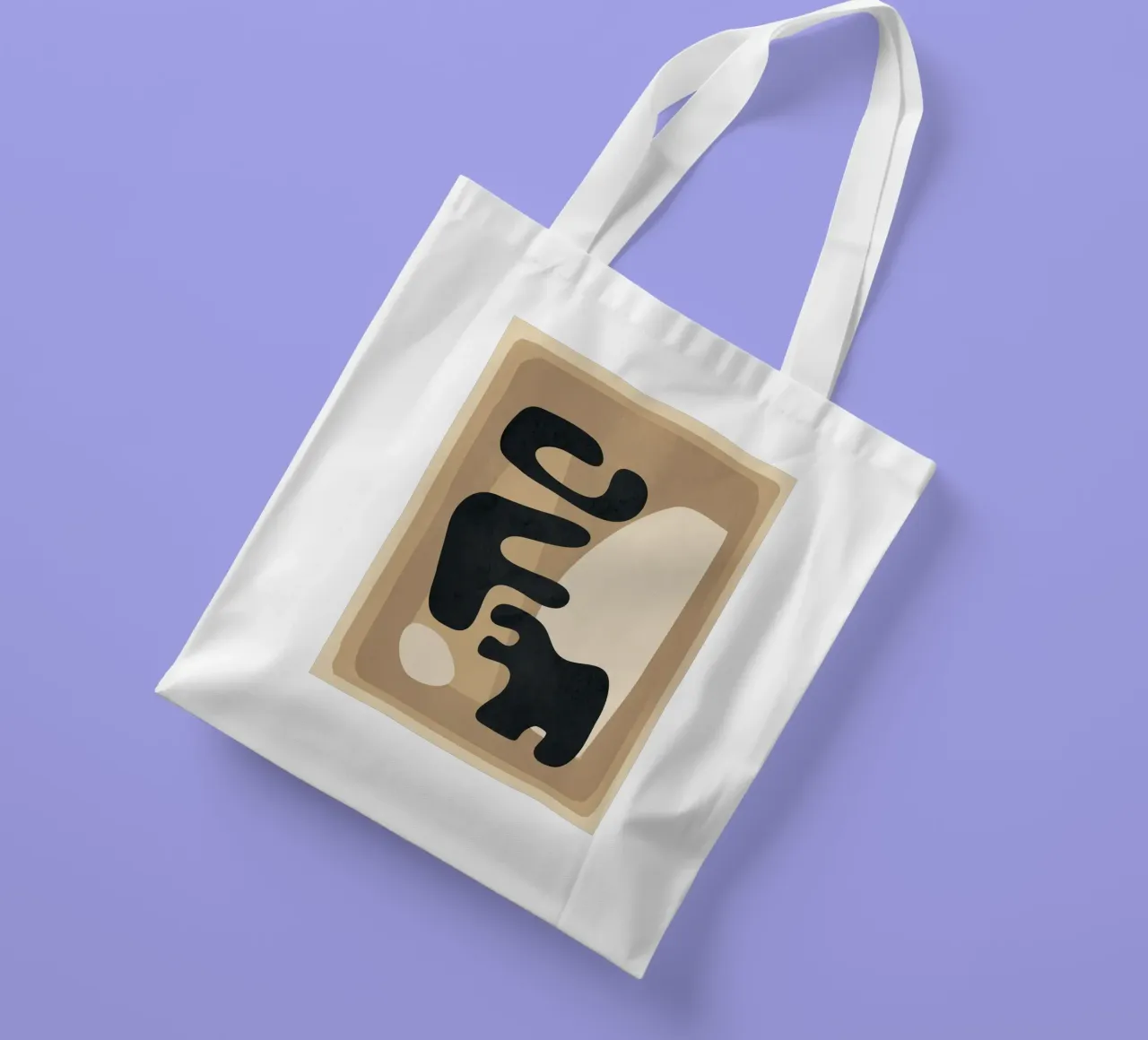 Modern Abstract Art 50 borsa in juta da Flow Line