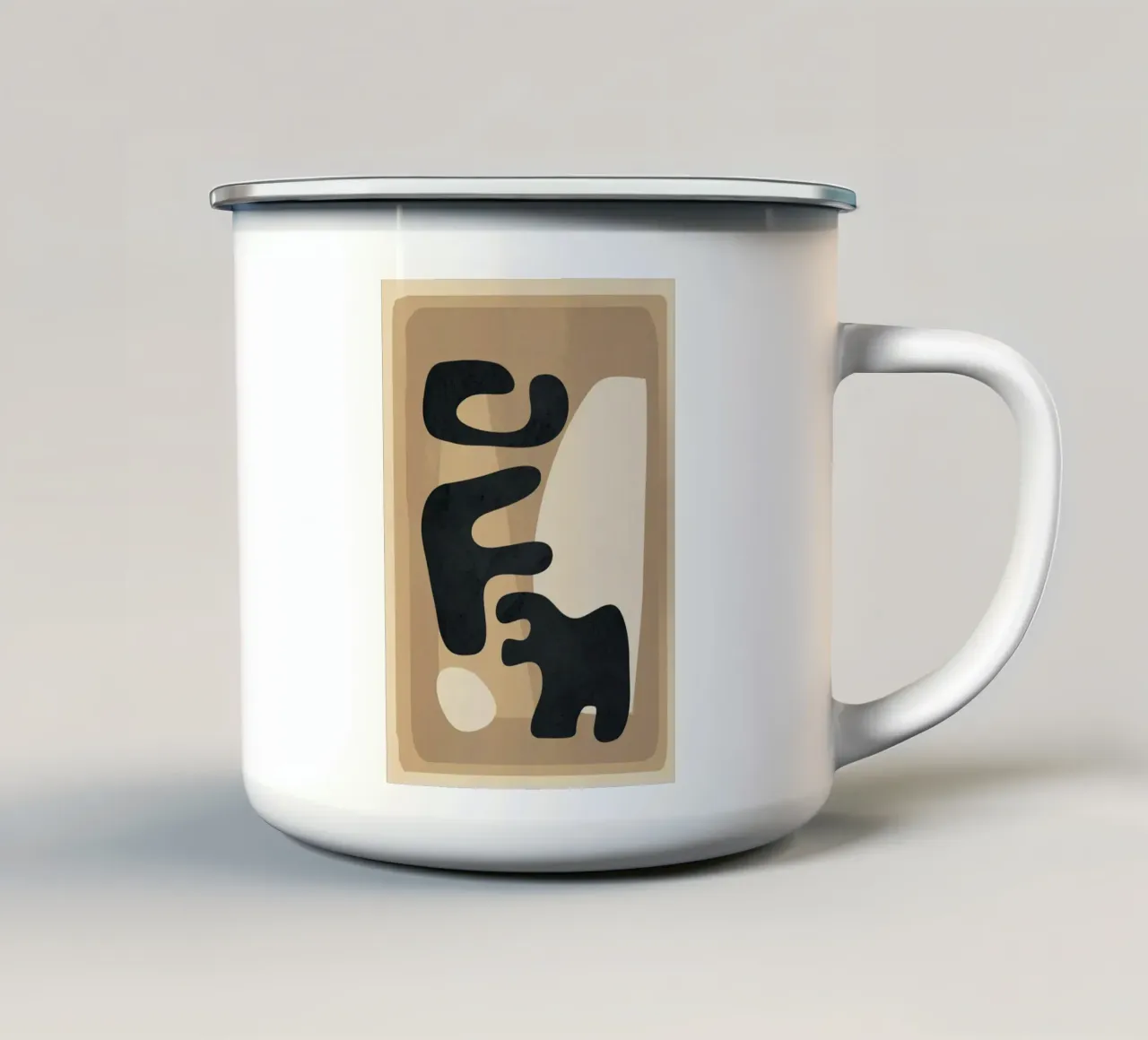 Modern Abstract Art 50 tazza in smalto da Flow Line
