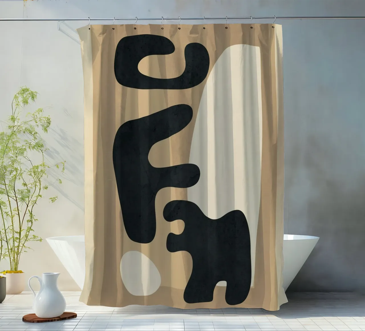 Modern Abstract Art 50 tenda da doccia da Flow Line