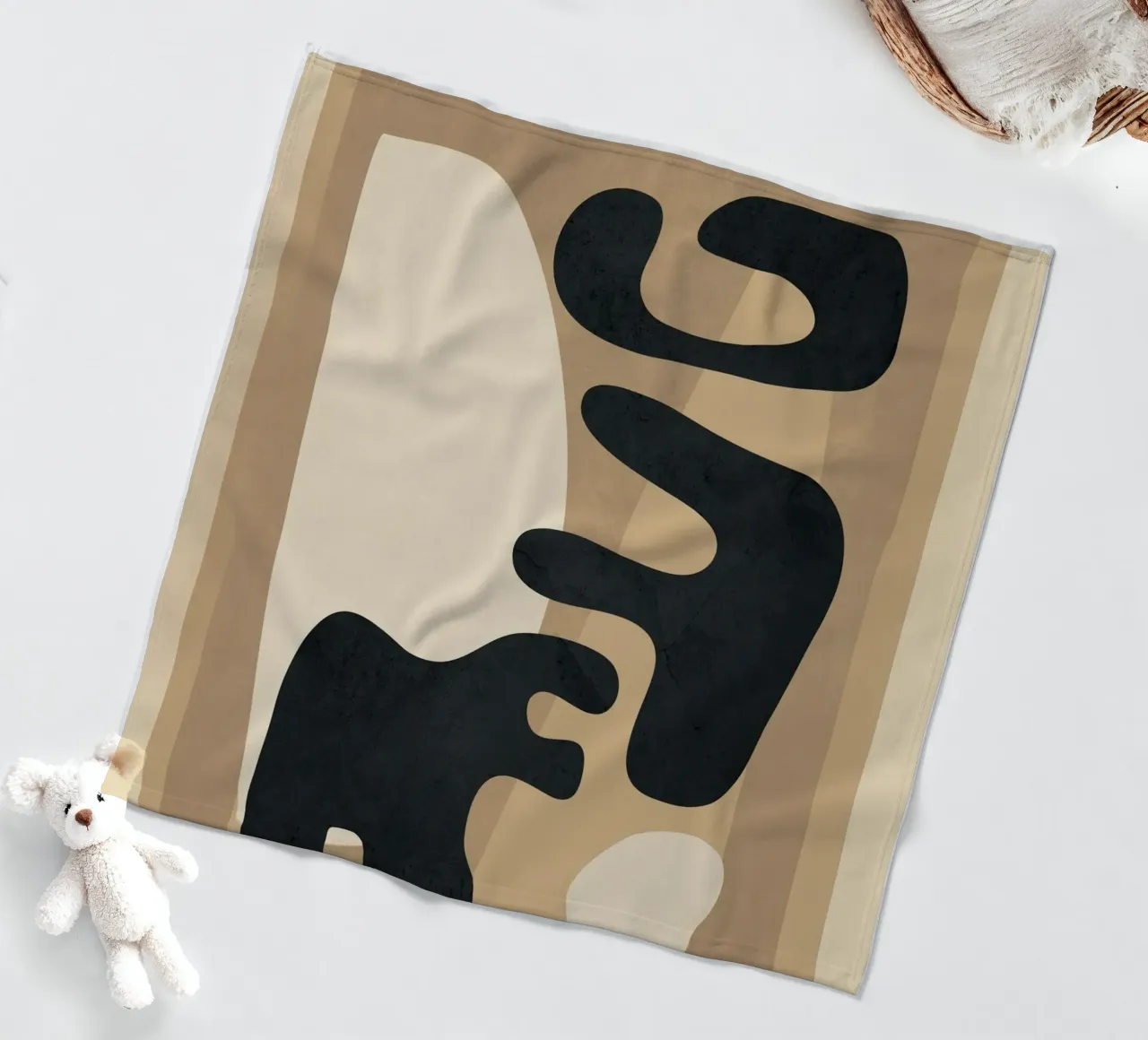 Modern Abstract Art 50 coperta in pile da Flow Line