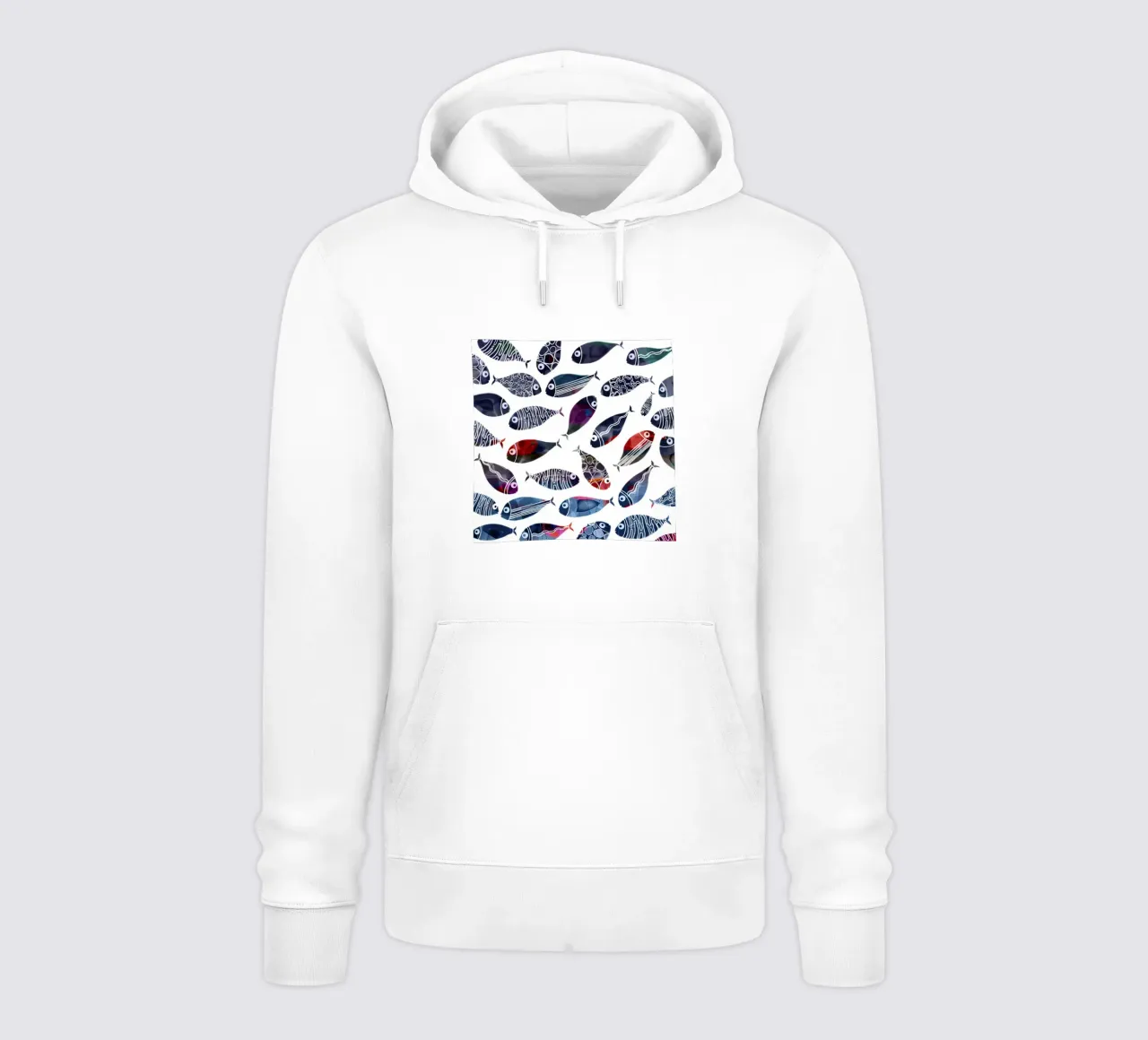 Pesce colorato felpa con cappuccio da beamorello