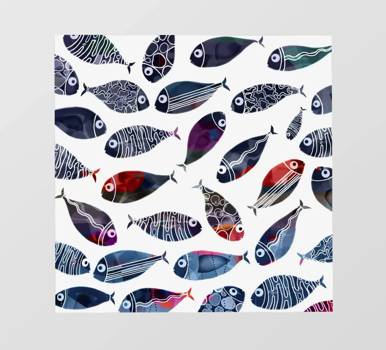 Pesce colorato telo in pvc da beamorello