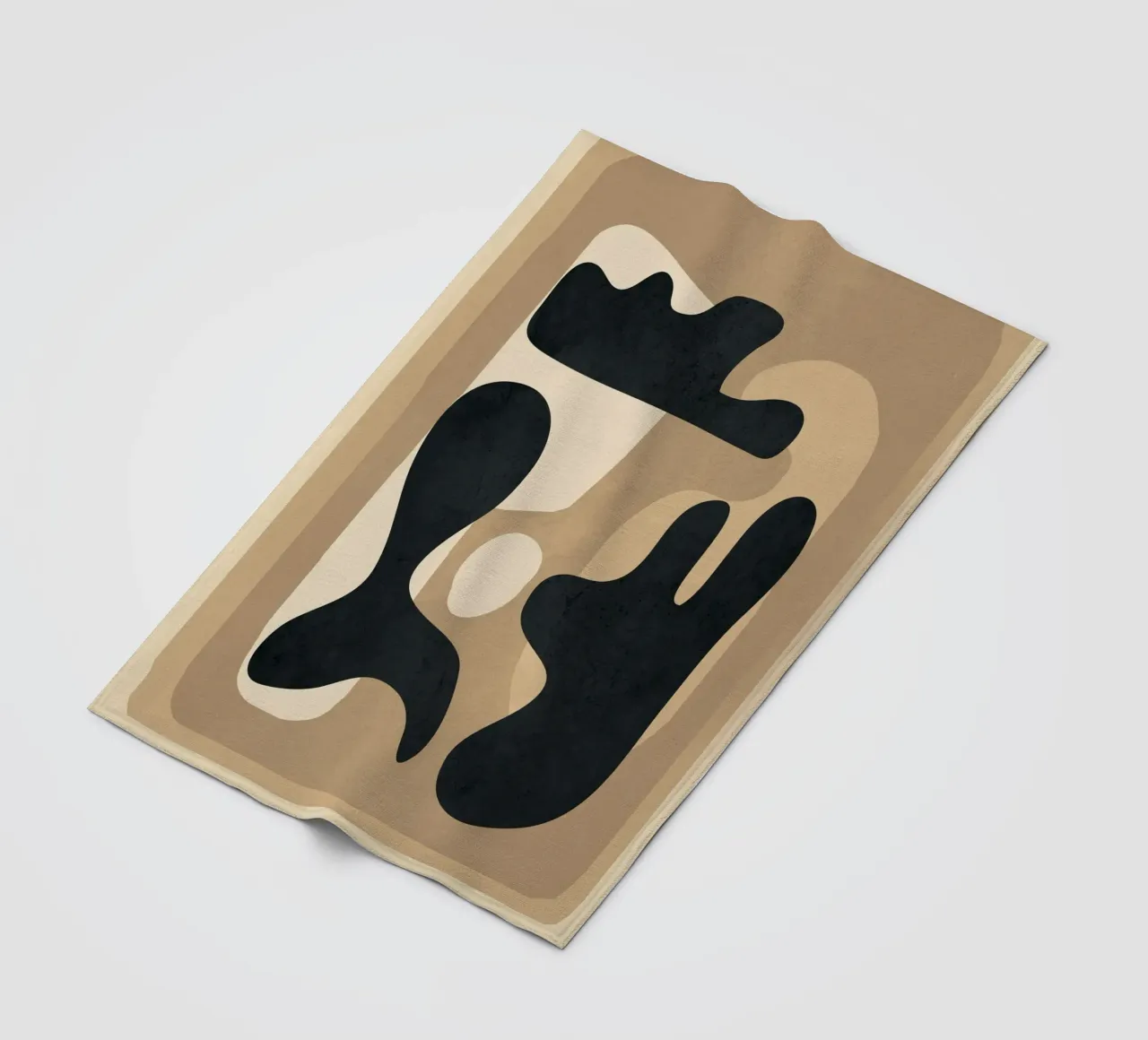 Modern Abstract Art 51 coperta in pile da Flow Line