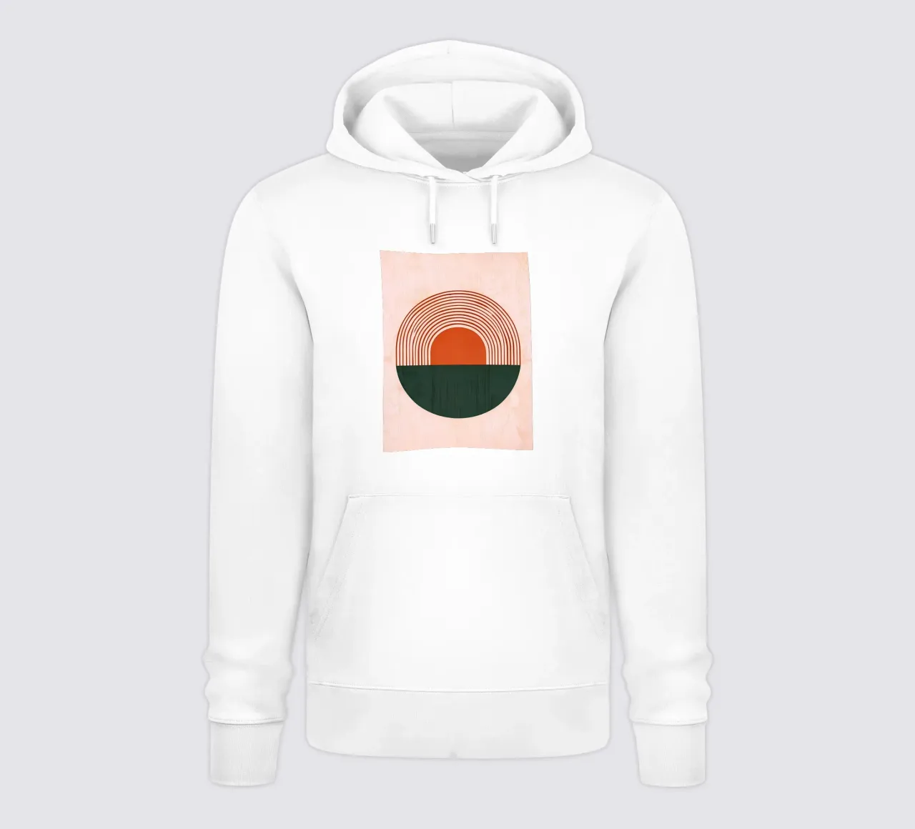 Minimalista felpa con cappuccio da stewar