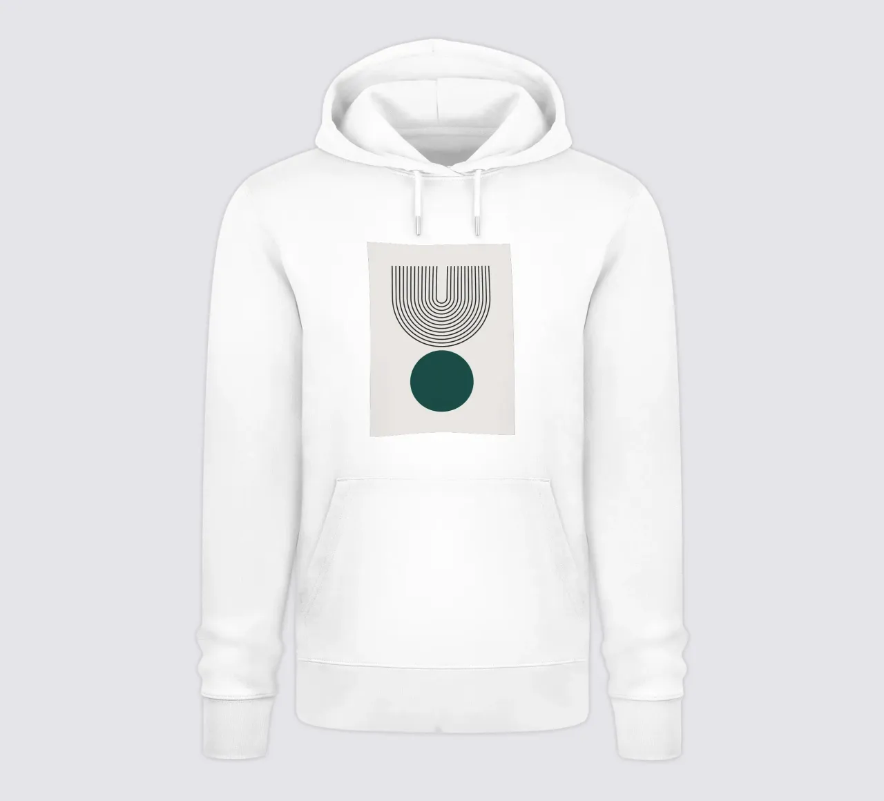 Minimalista felpa con cappuccio da stewar