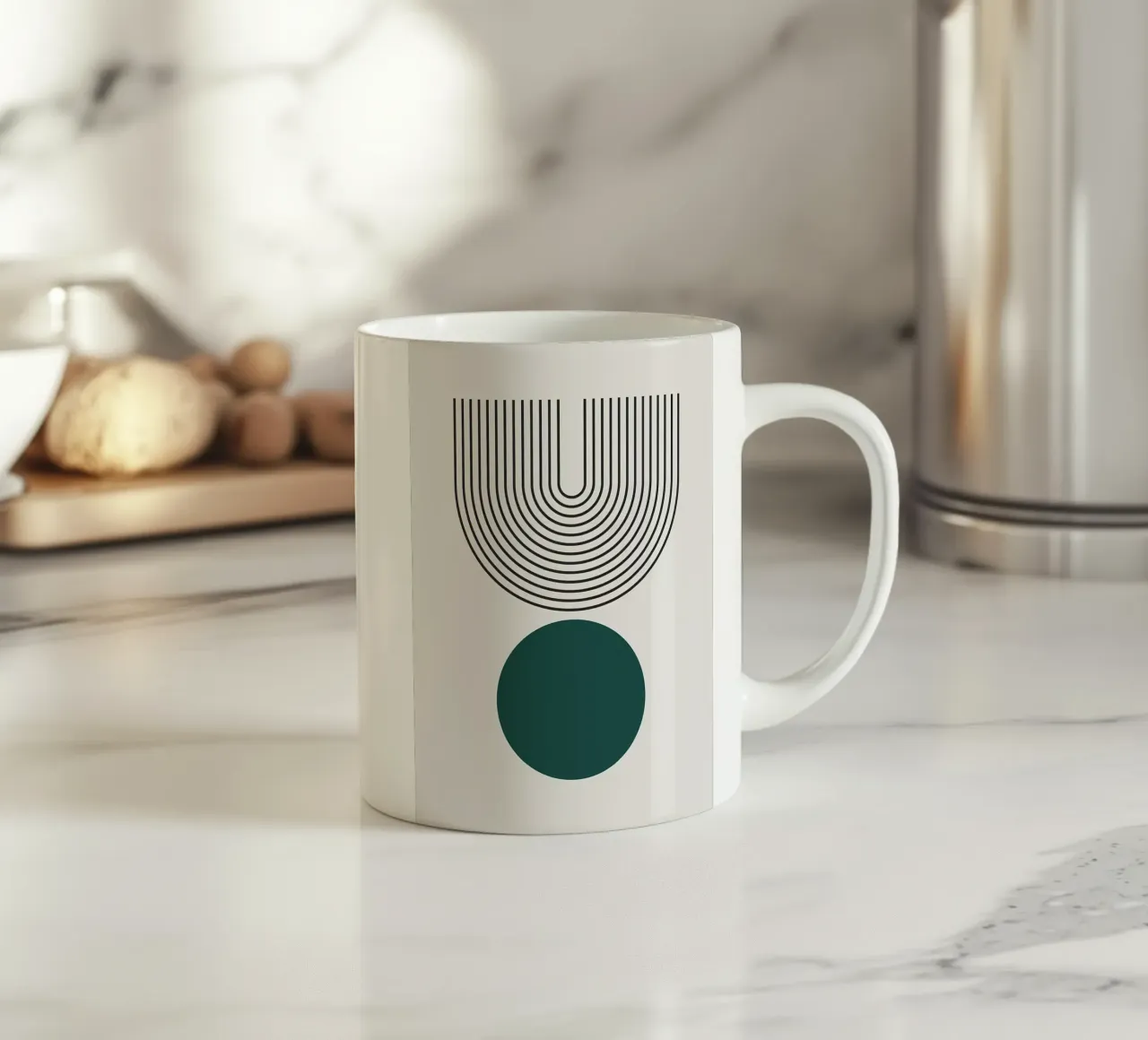 Minimalista tazza in ceramica da stewar