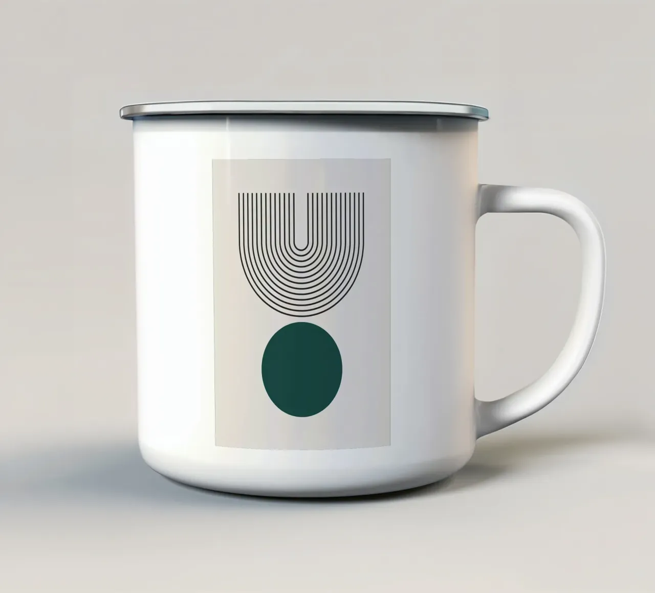 Minimalista tazza in smalto da stewar