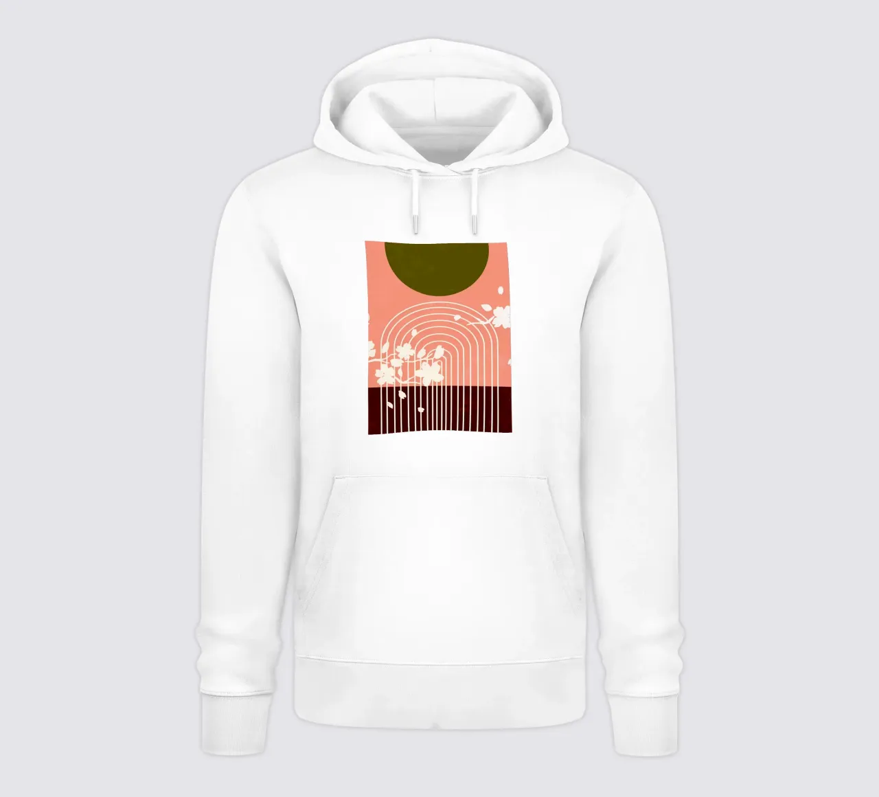 Minimalista felpa con cappuccio da stewar