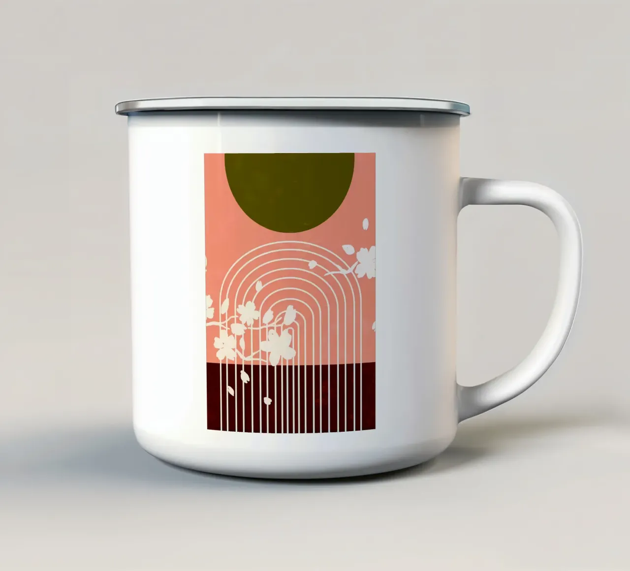 Minimalista tazza in smalto da stewar