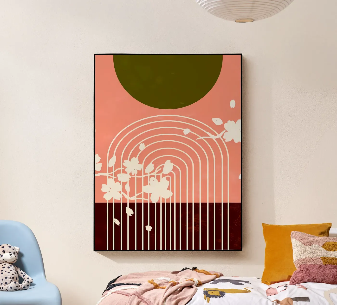 Minimalistisch acryl van stewar