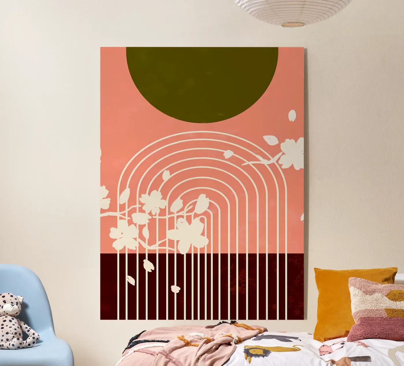 Minimalistisch acryl van stewar