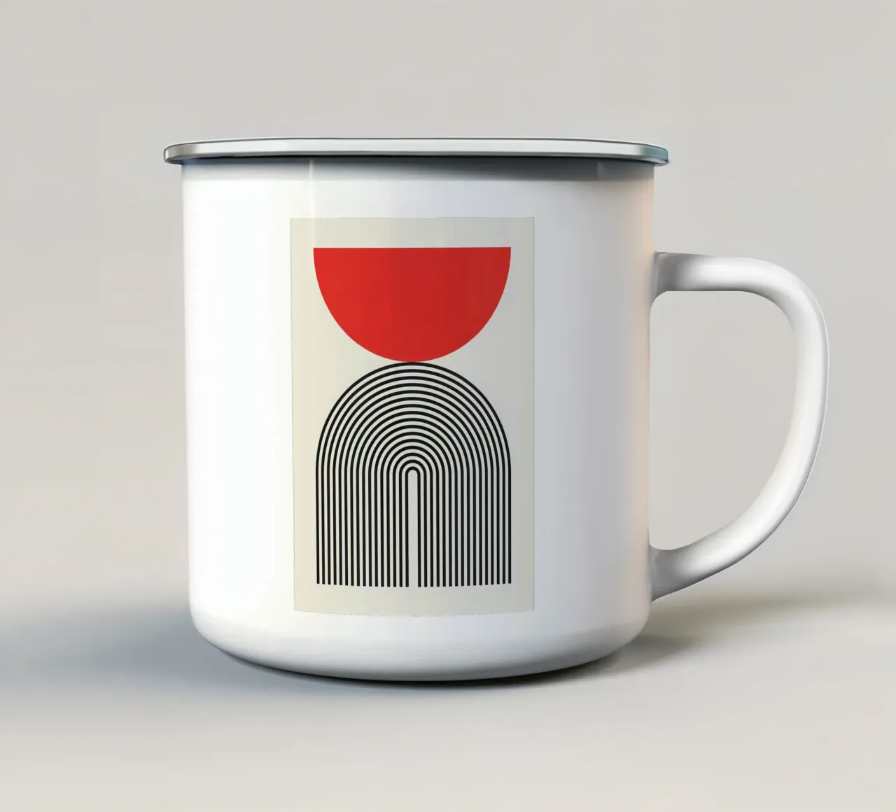 Minimalista tazza in smalto da stewar