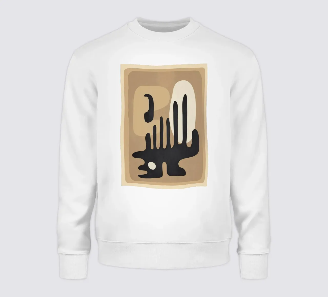 Modern Abstract Art 52 Sweatshirt von Flow Line