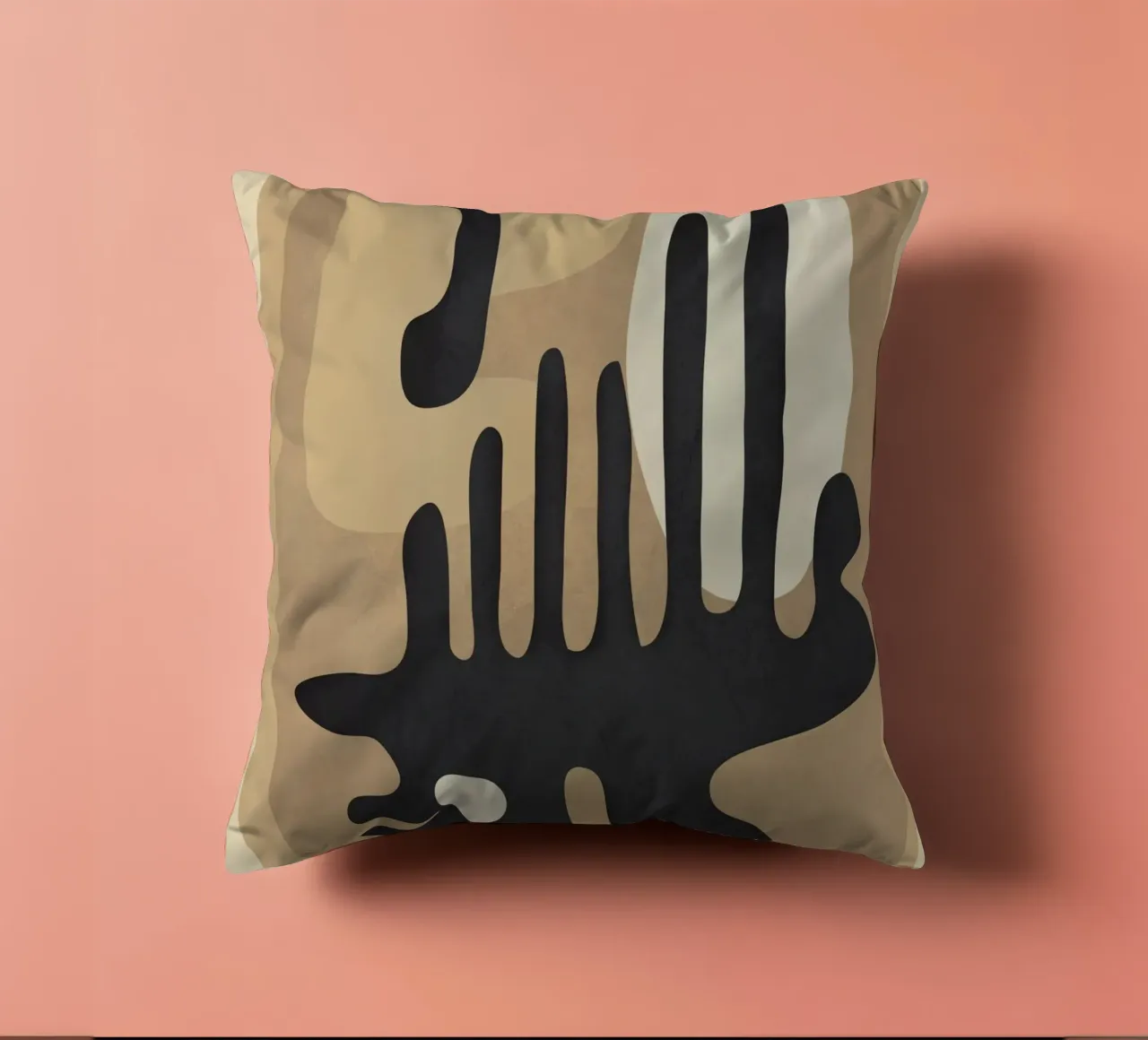 Modern Abstract Art 52 cuscino da Flow Line