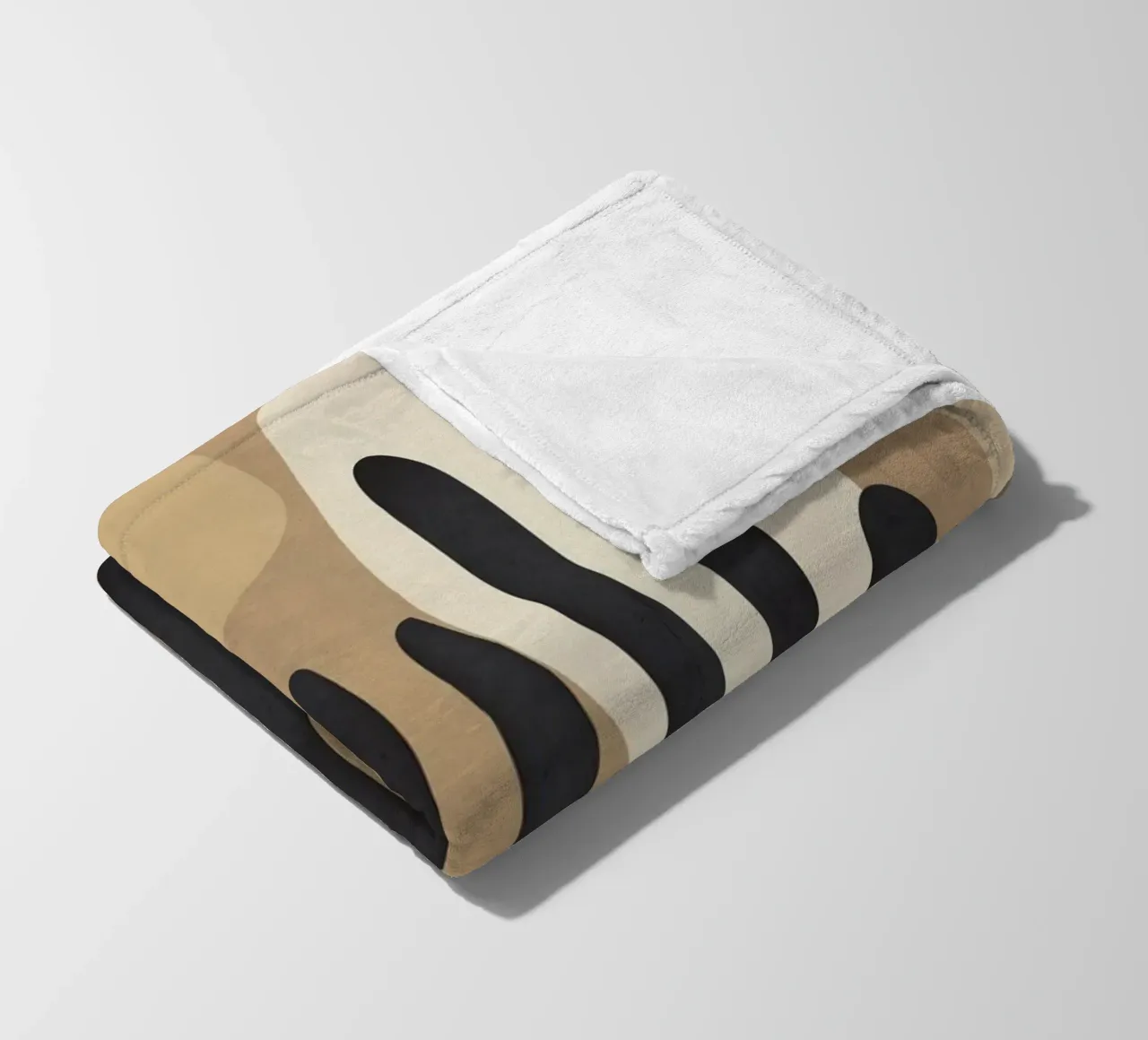 Modern Abstract Art 52 coperta in pile da Flow Line
