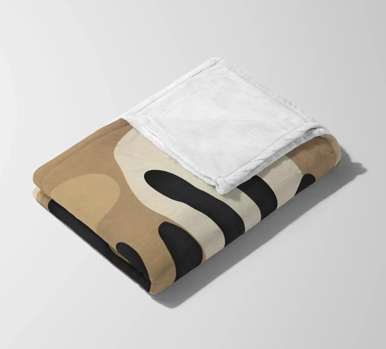 Modern Abstract Art 52 coperta in pile da Flow Line