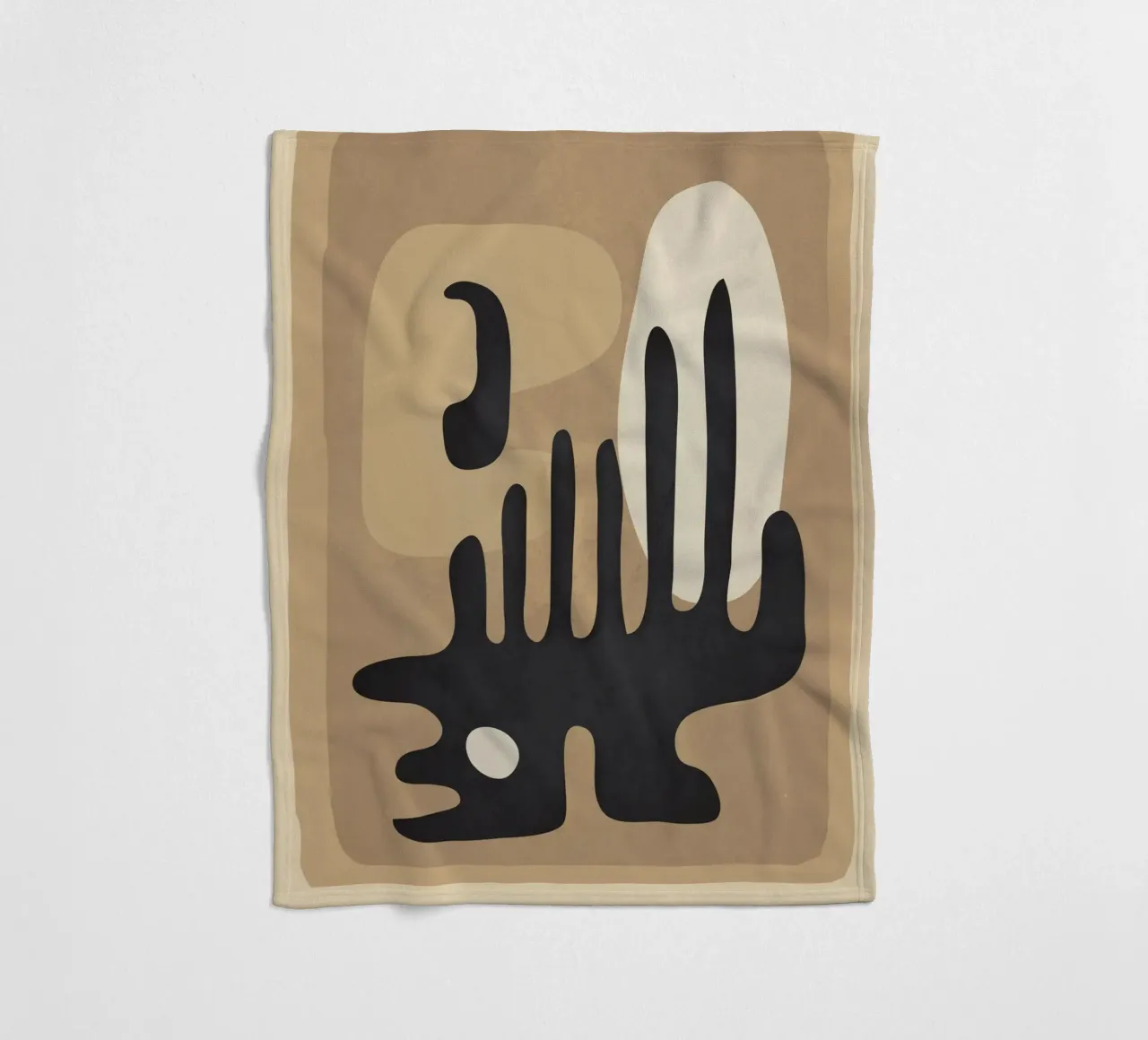 Modern Abstract Art 52 coperta in pile da Flow Line