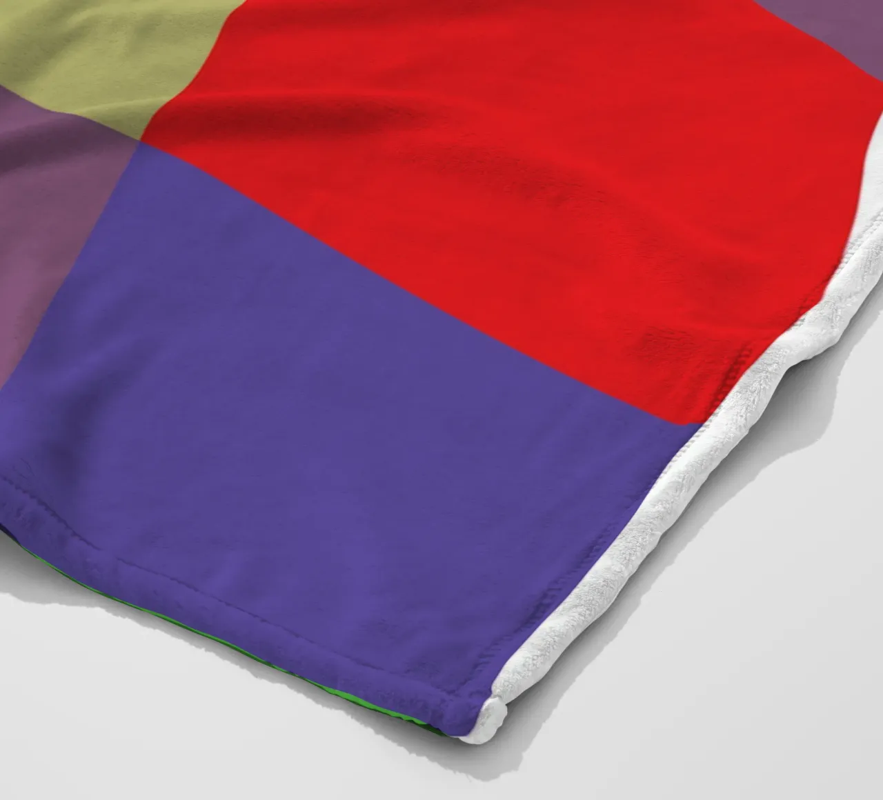 rettangolo colore vettoriale coperta in pile da Plumpz