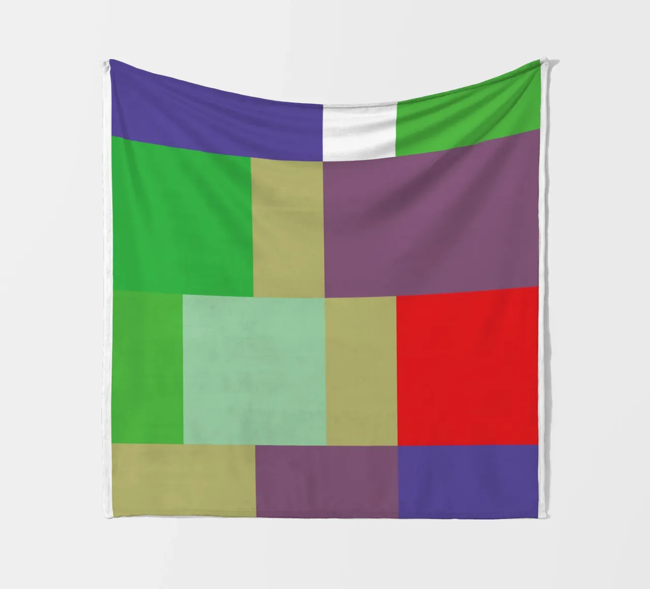rettangolo colore vettoriale coperta in pile da Plumpz