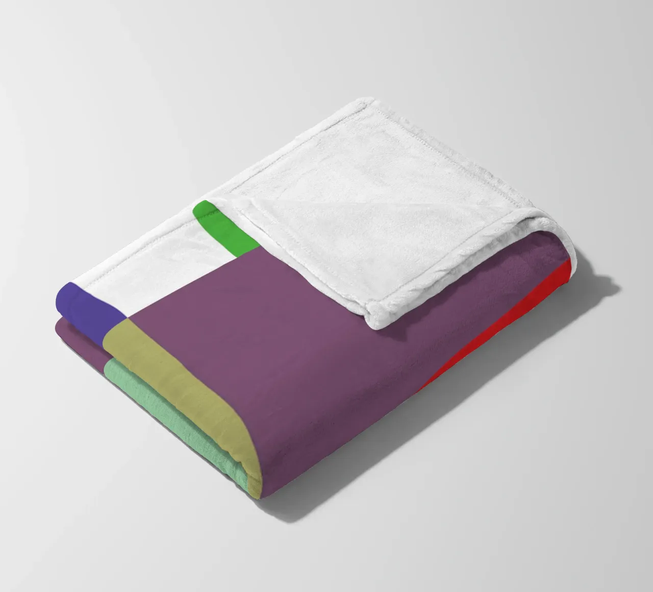 rettangolo colore vettoriale coperta in pile da Plumpz