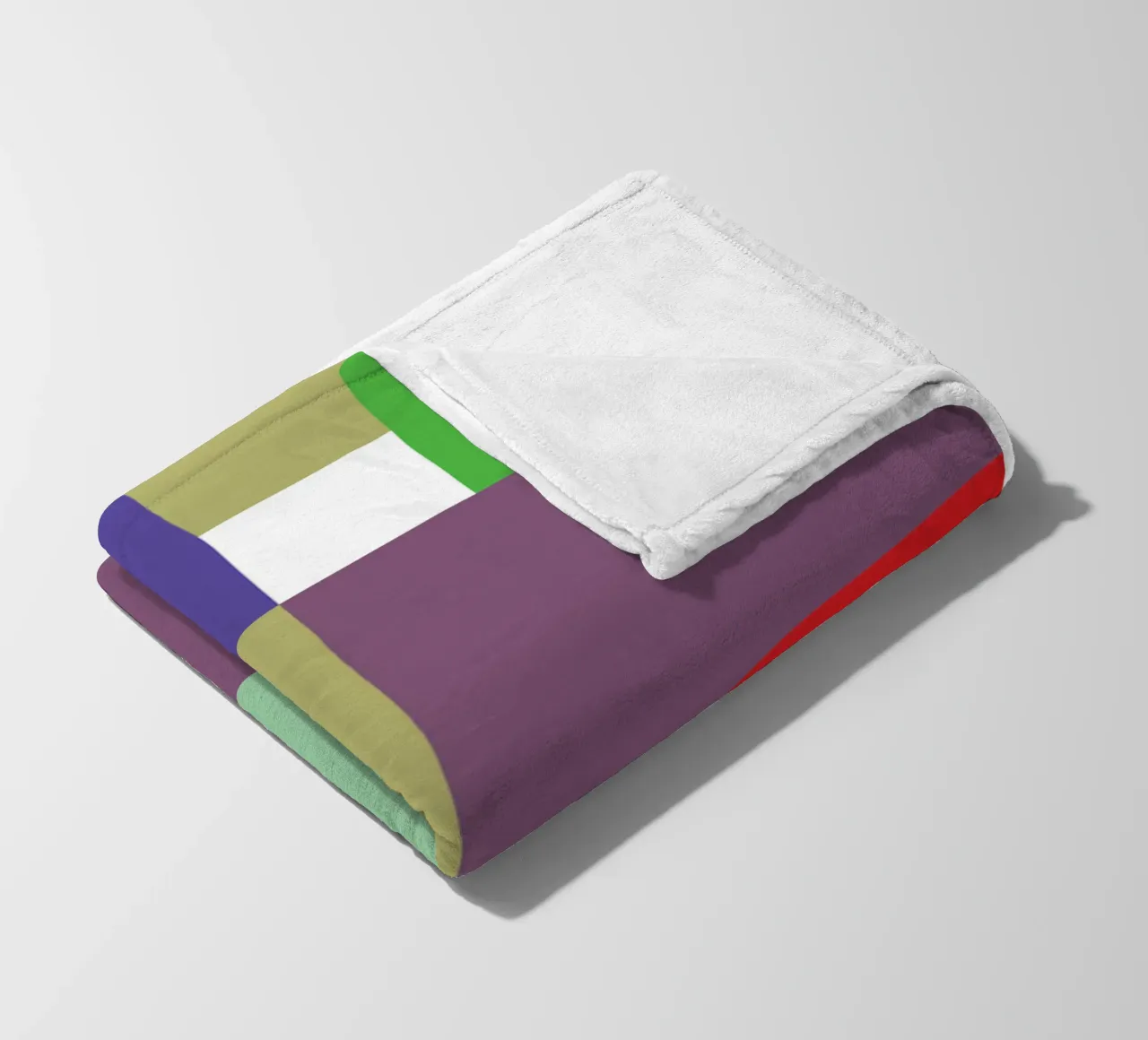 rettangolo colore vettoriale coperta in pile da Plumpz